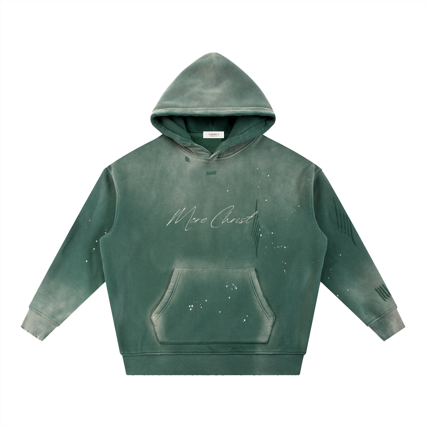 MORE CHRIST | Vintage Washed Frayed Hoodie