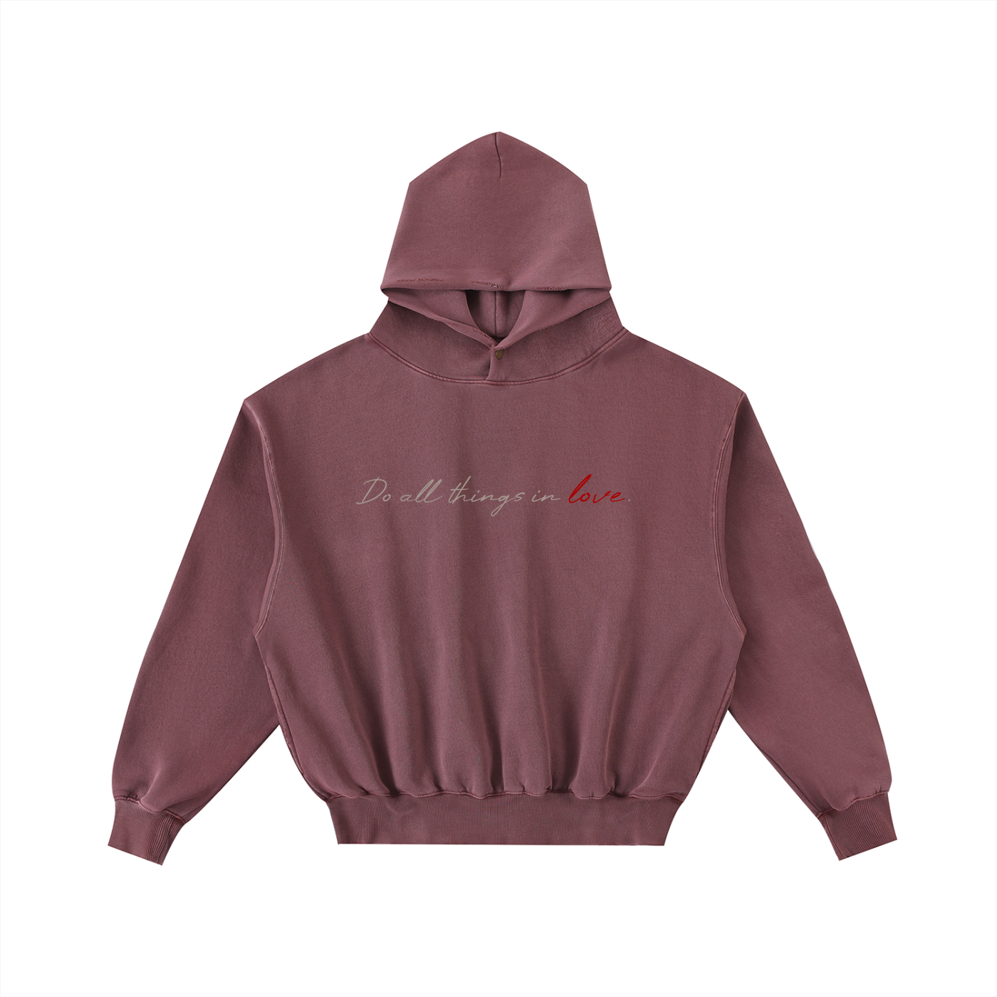 ALL LOVE | Frayed Washed Hoodie