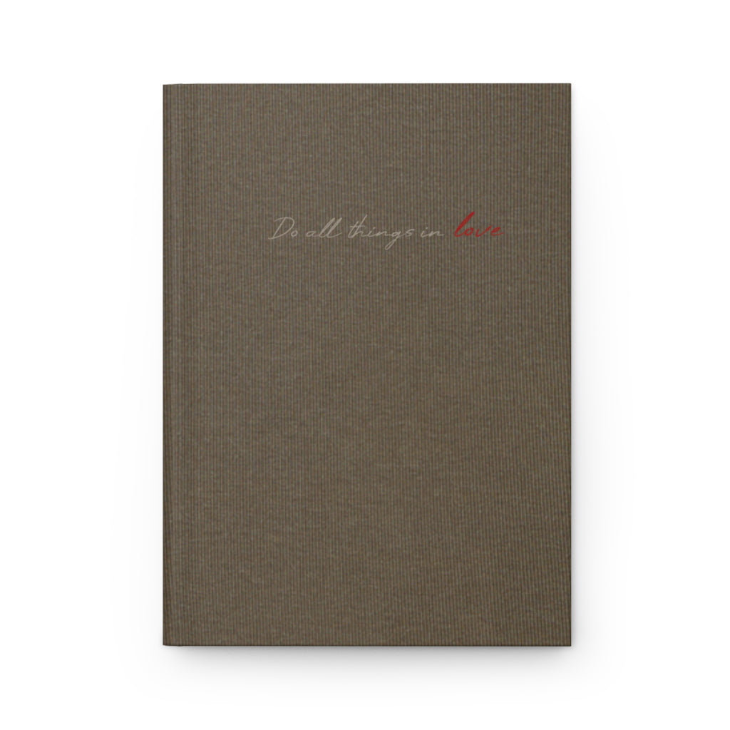ALL LOVE | Coffee Hardcover Prayer Journal