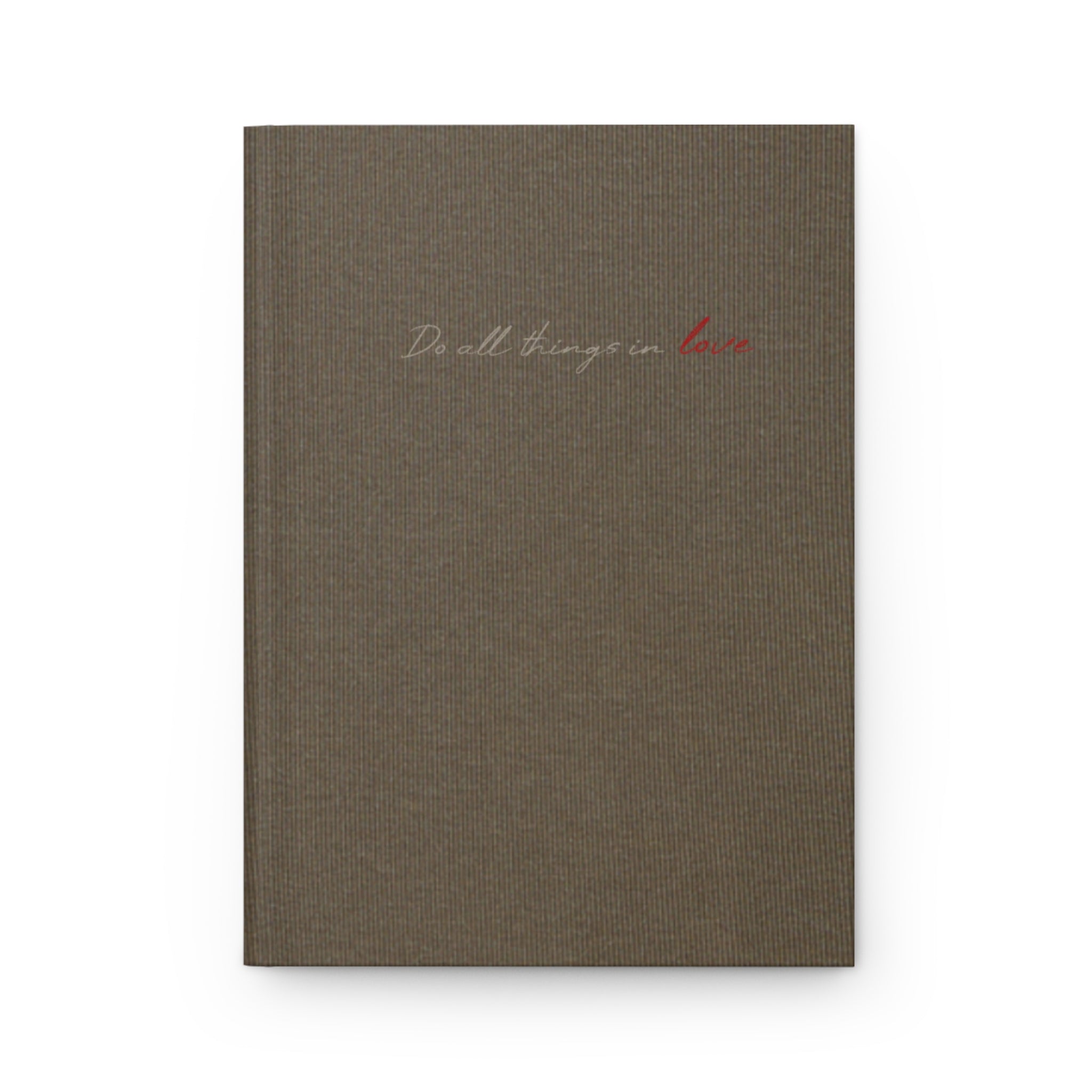 ALL LOVE | Coffee Hardcover Prayer Journal