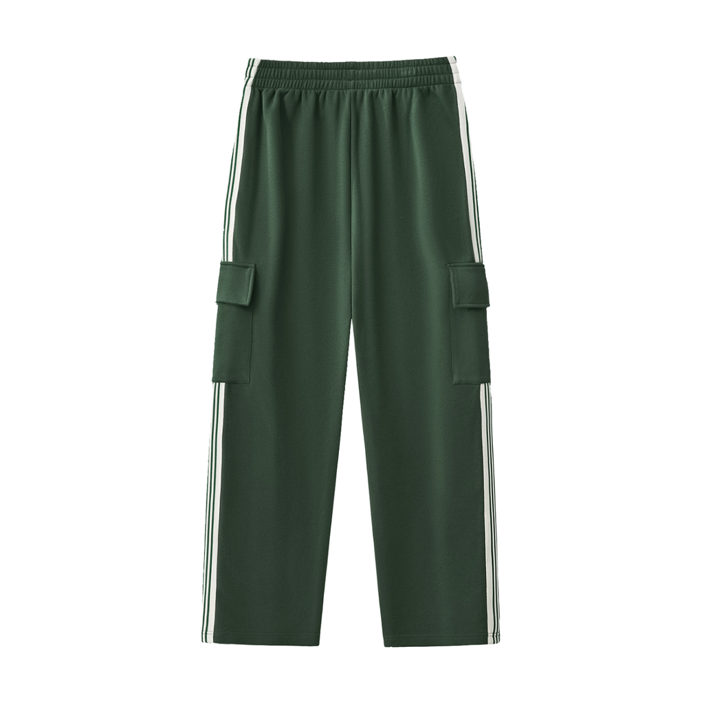 MORE CHRIST | Side Stripe Straight-Leg Pants