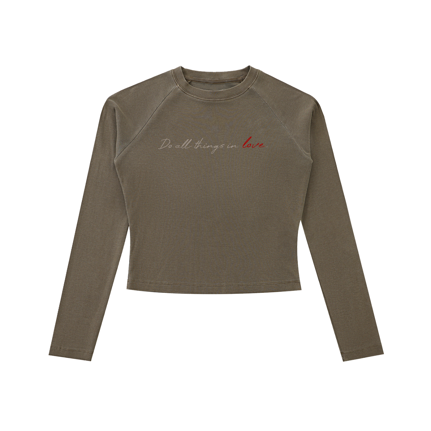 ALL LOVE ❤︎‬ | Long Sleeve Slim T-Shirt