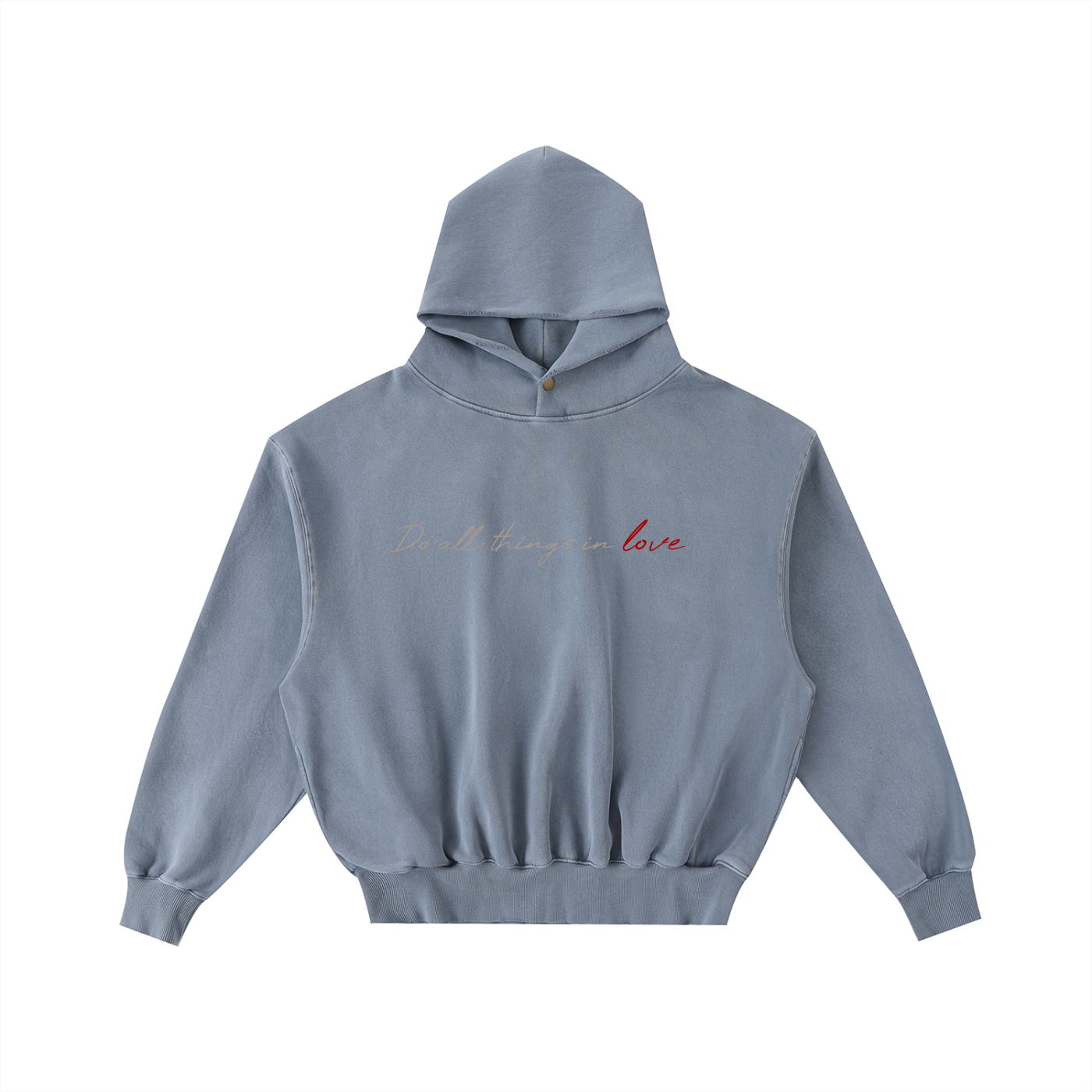 ALL LOVE | Frayed Washed Hoodie