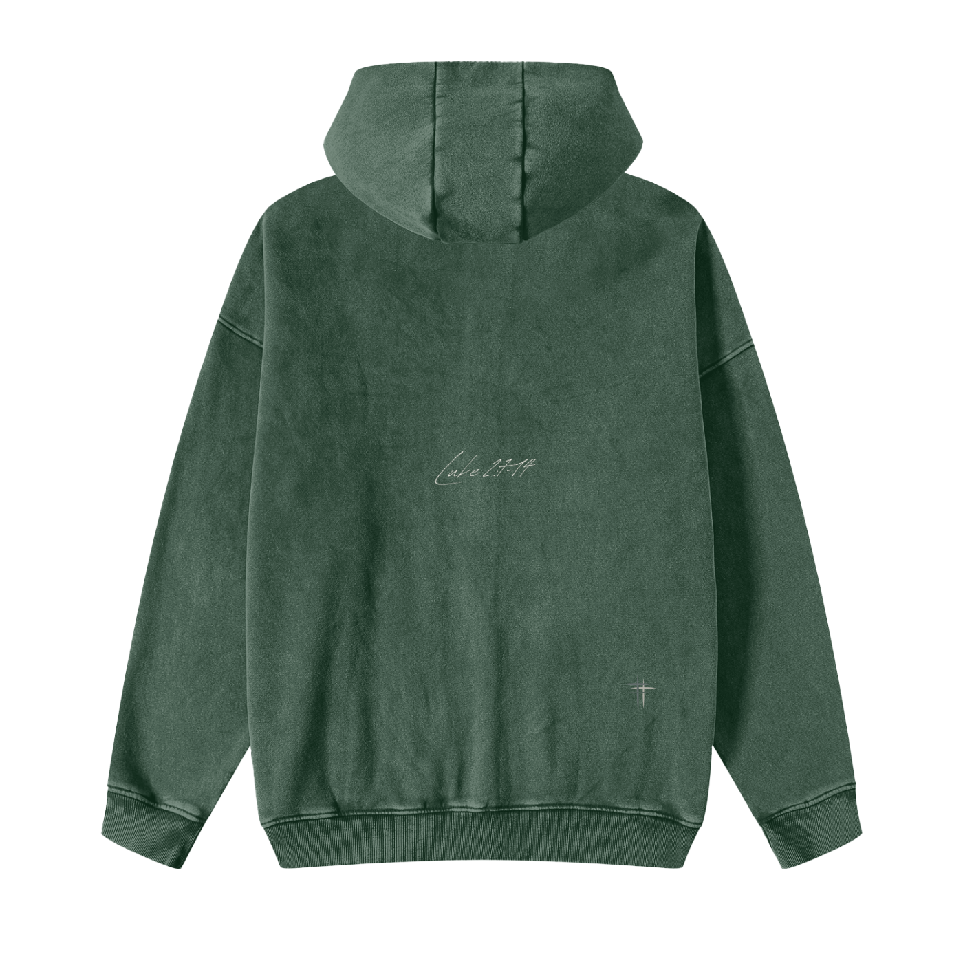 MORE CHRIST | Snow Washed Zip-Through Fleece Hoodie