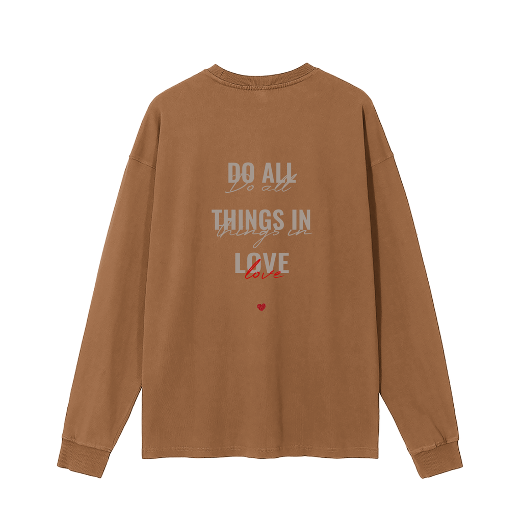 ALL LOVE | Washed Long Sleeve T-Shirt