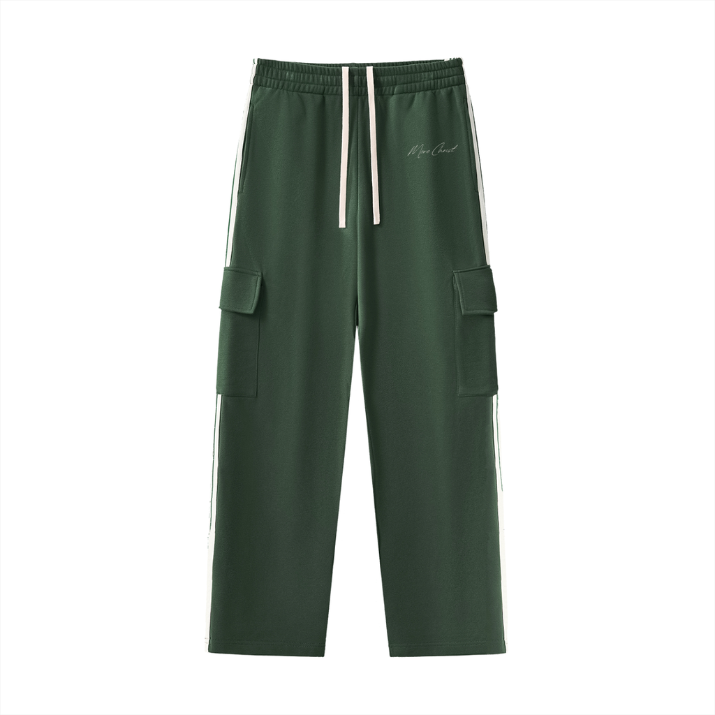 MORE CHRIST | Side Stripe Straight-Leg Pants