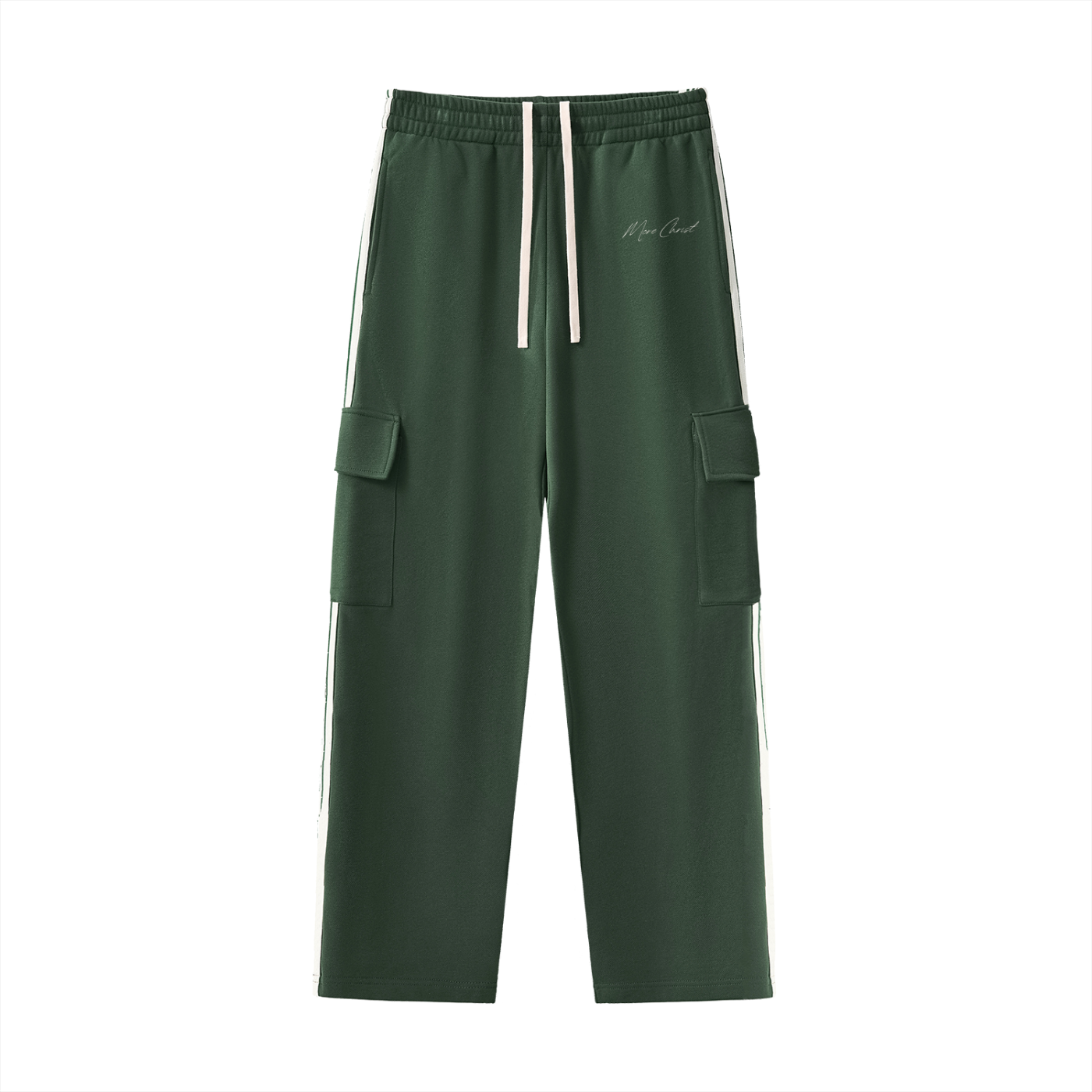 MORE CHRIST | Side Stripe Straight-Leg Pants