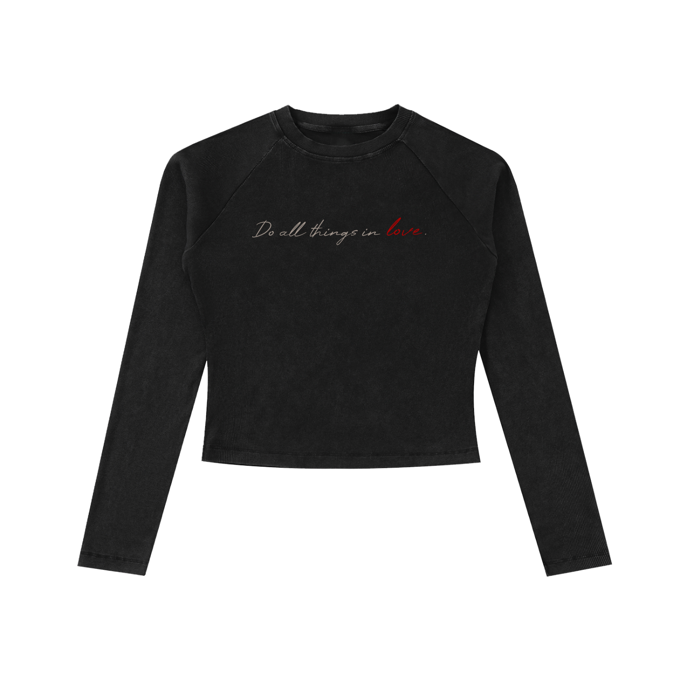 ALL LOVE ❤︎‬ | Long Sleeve Slim T-Shirt