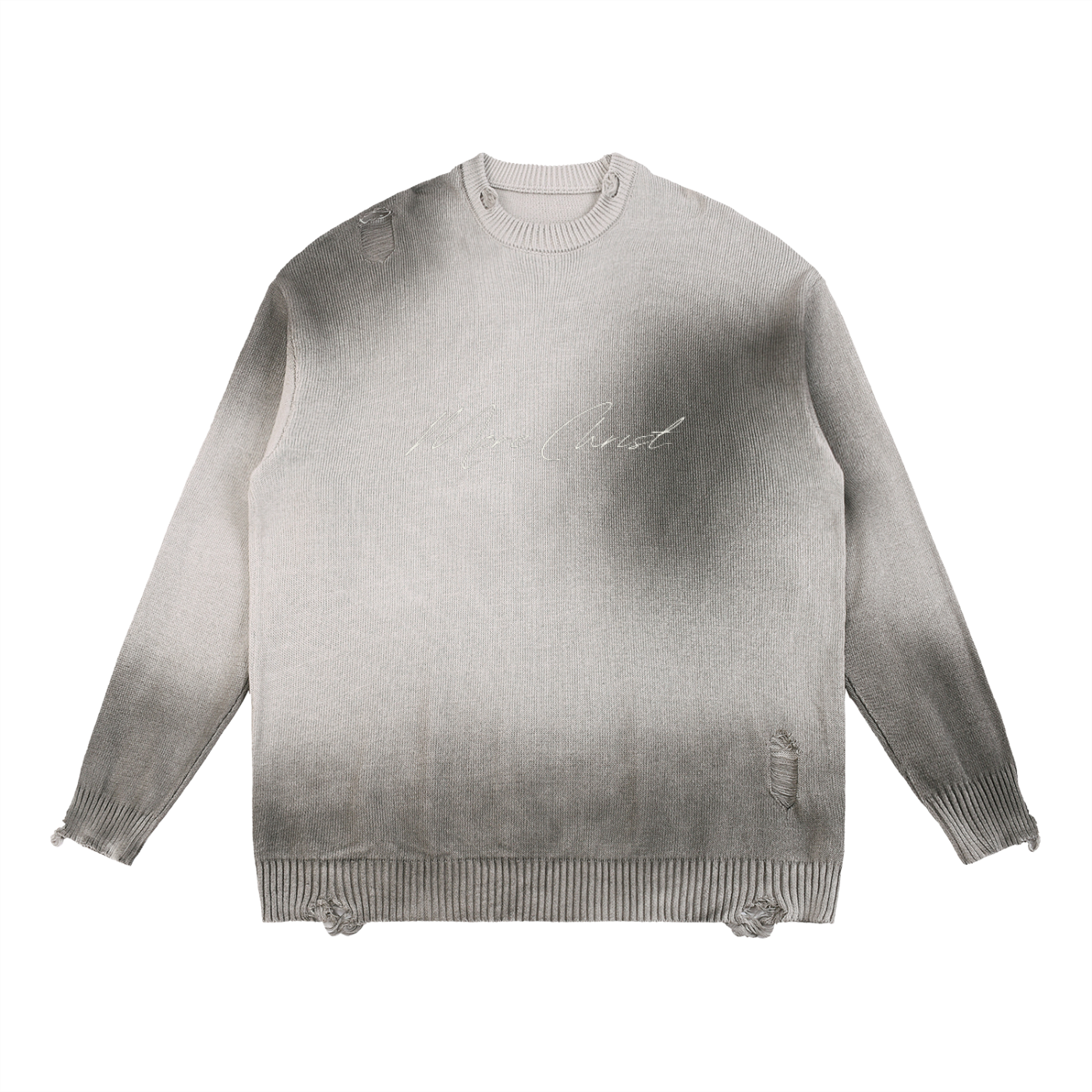 MORE CHRIST | Sun Fade Distressed Sweater