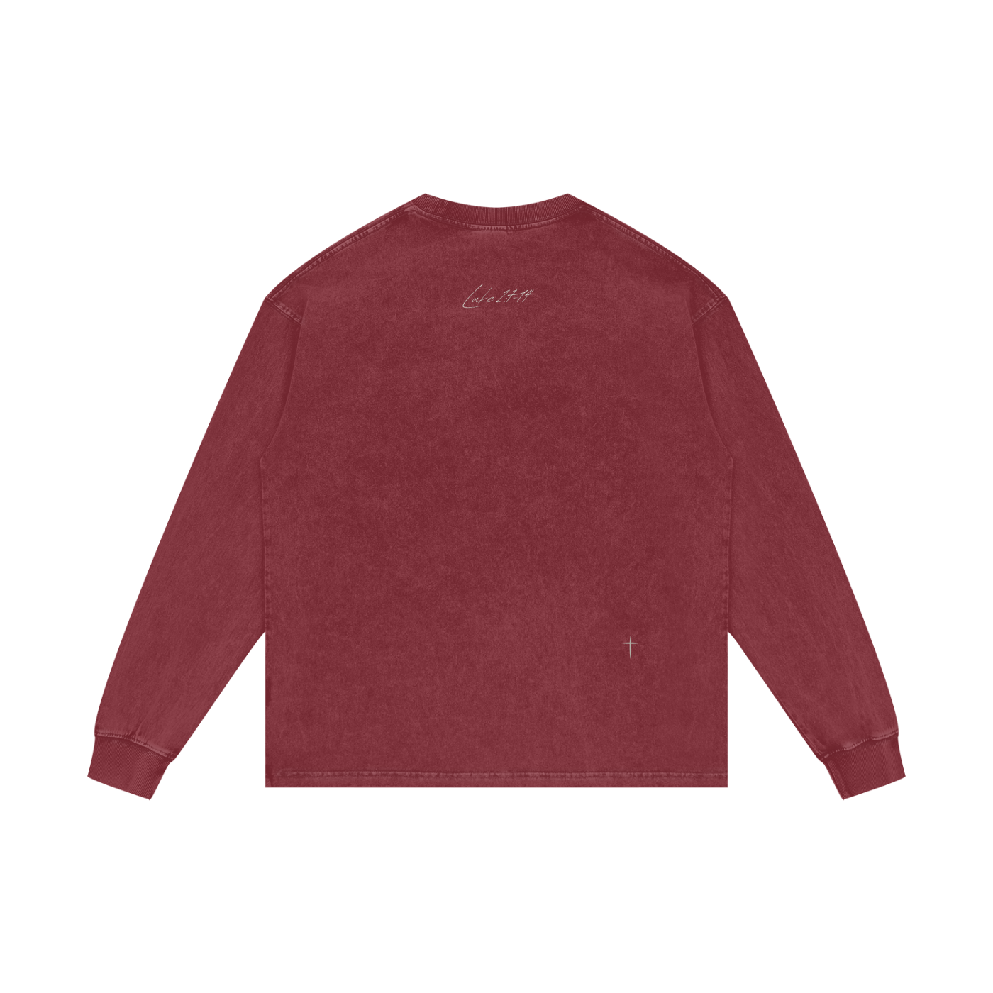 MORE CHRIST| Acid Wash Oversize Long Sleeve T-Shirt