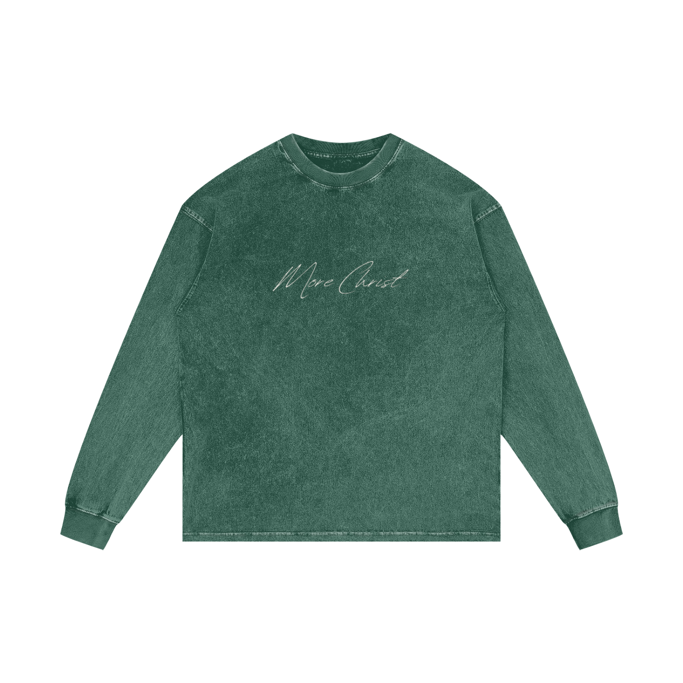 MORE CHRIST| Acid Wash Oversize Long Sleeve T-Shirt