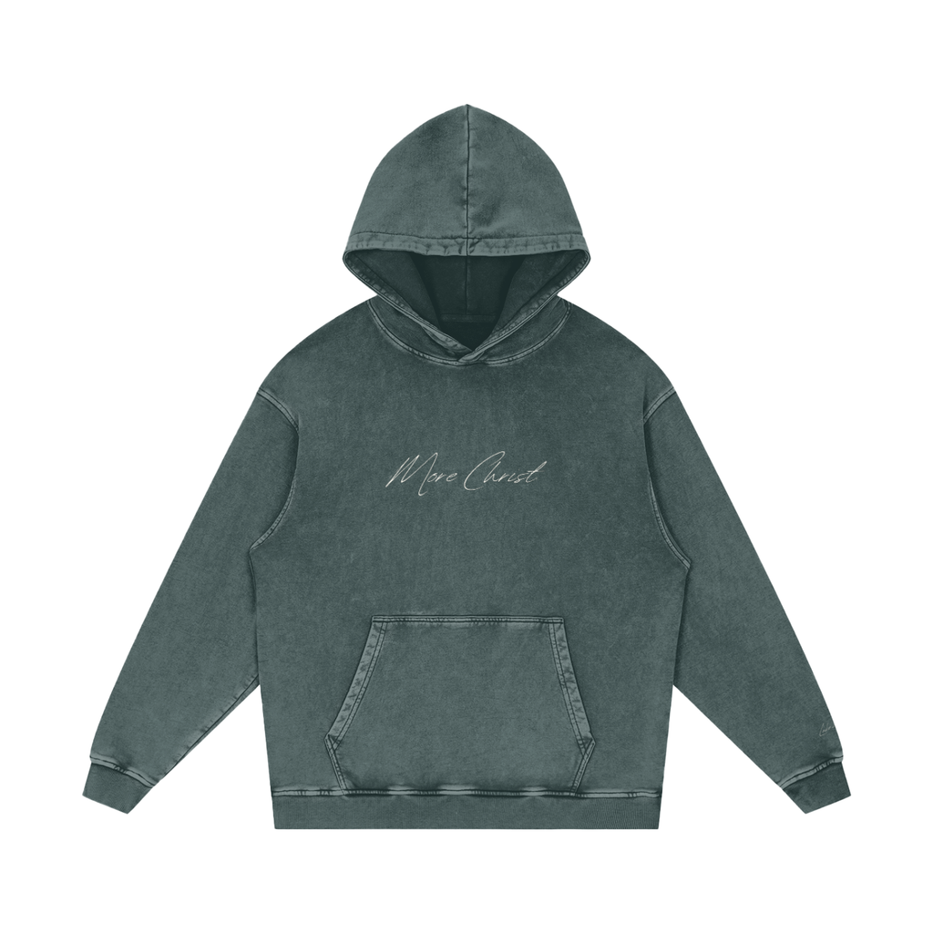 MORE CHRIST | Snow Washed Loose Hoodie