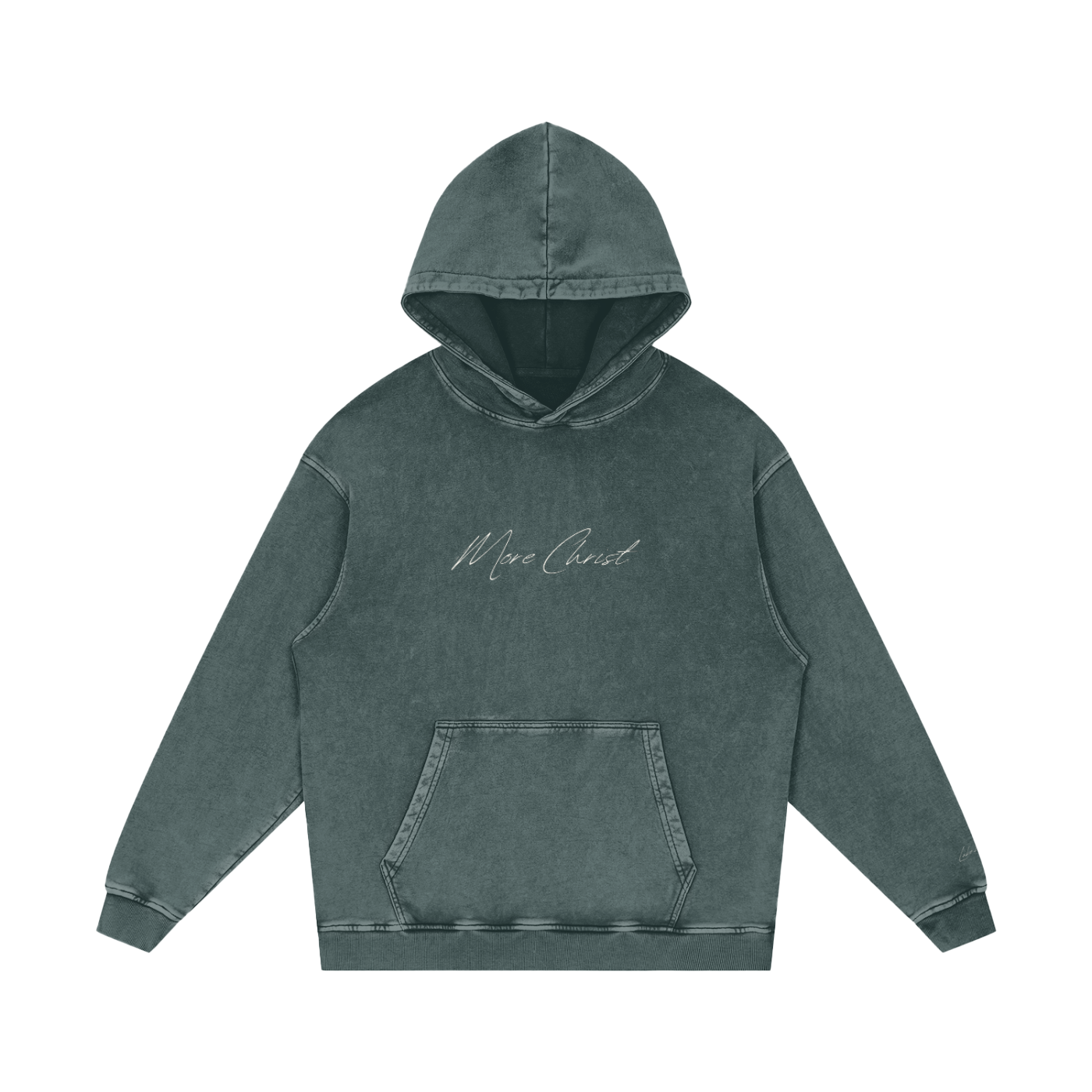 MORE CHRIST | Snow Washed Loose Hoodie