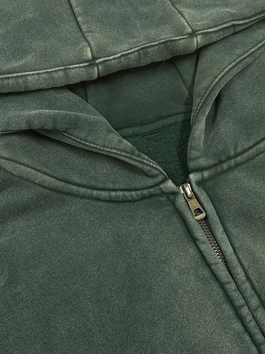 MORE CHRIST | Snow Washed Zip-Through Fleece Hoodie