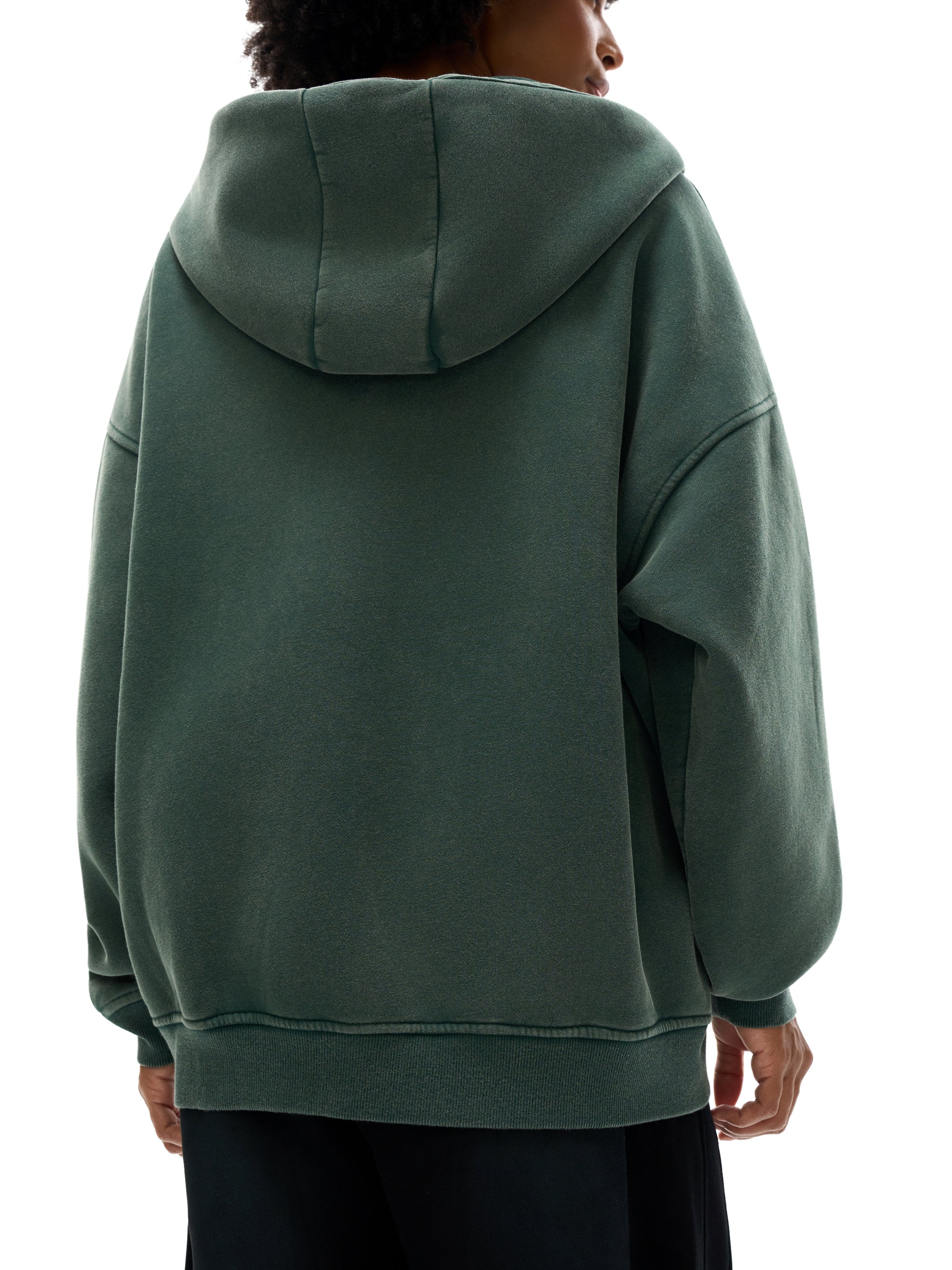 MORE CHRIST | Snow Washed Zip-Through Fleece Hoodie
