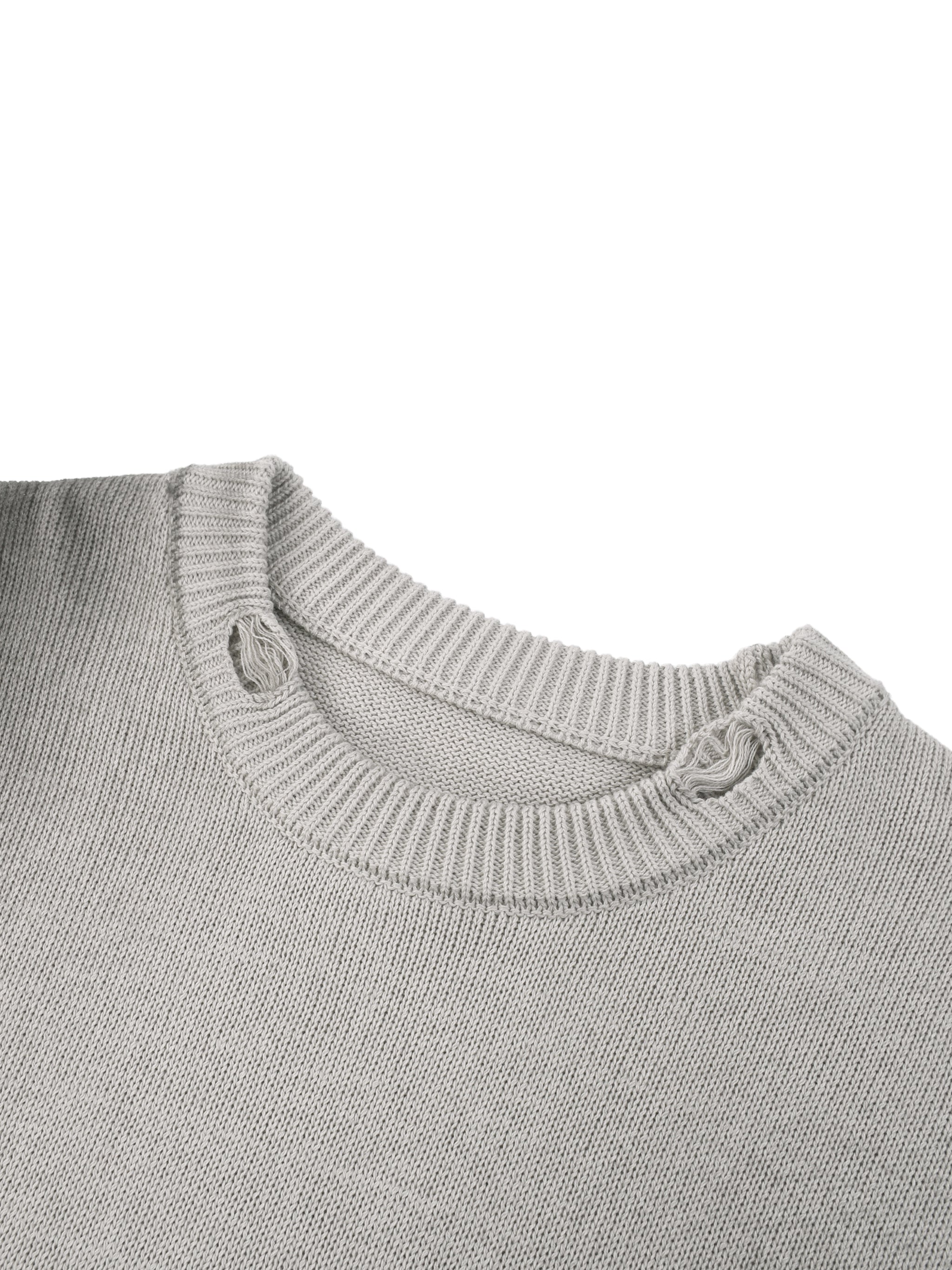 MORE CHRIST | Sun Fade Distressed Sweater